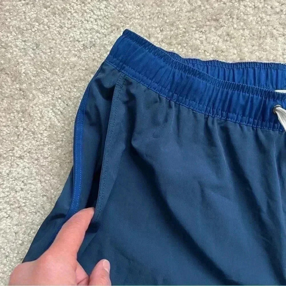 Fair Harbor The Anchor Men’s Size Large 8” Swim Shorts Trunks Dark Denim Anchor - Picture 4 of 15